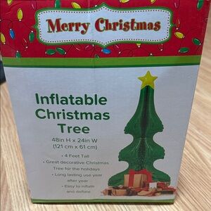 Festive Inflatable Christmas Tree with Star